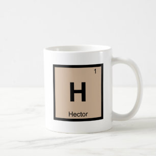 H - Hector Greek Chemistry Periodic Table Symbol Coffee Mug
