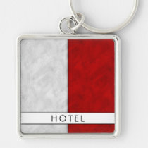 H Hotel Nautical Signal Flag + Your Name Keychain