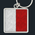 H Hotel Watercolor Nautical Signal Maritime Flag Keychain<br><div class="desc">A traditional nautical flag gift idea with a stylish and modern twist -- it's a maritime signal flag with faux watercolor styling! This one is the signal flag for the Letter H Hotel in royal blue and white, "red and white stripes, "red and white color blocking popular watercolor look. Looking...</div>
