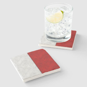 H Hotel Watercolor Nautical Signal Maritime Flag Stone Coaster