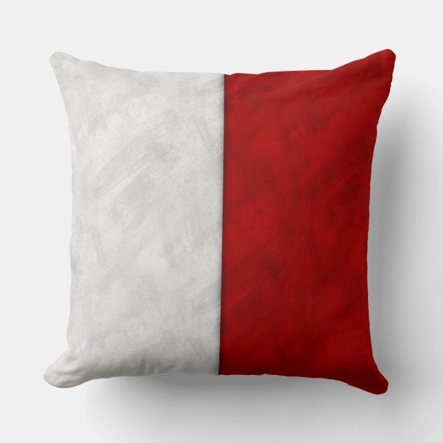 H Hotel Watercolor Nautical Signal Maritime Flag Throw Pillow (Front)