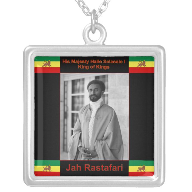 H.I.M. Selassie I Rasta Necklace (Front)