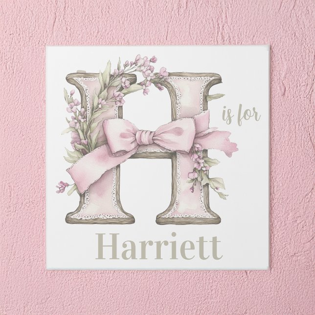 H is for Custom Name Whimsical Letter Art (Creator Uploaded)