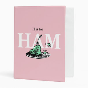 "H is for HAM"   Alphabet Design Mini Binder