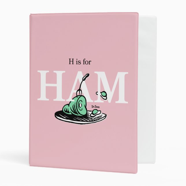 "H is for HAM" | Alphabet Design Mini Binder (Front/Inside)