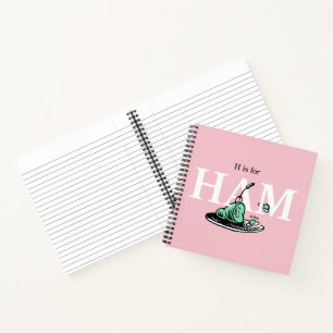 "H is for HAM"   Alphabet Design Notebook