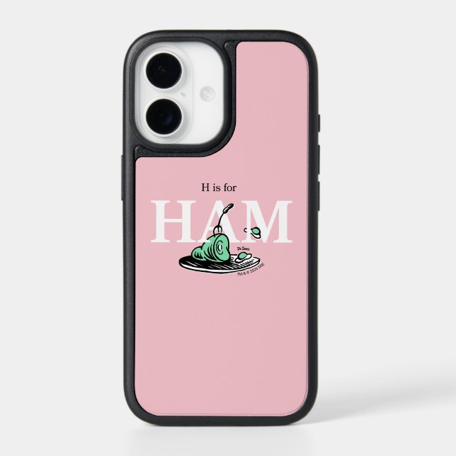 "H is for HAM" | Alphabet Design Otterbox iPhone Case (Back)