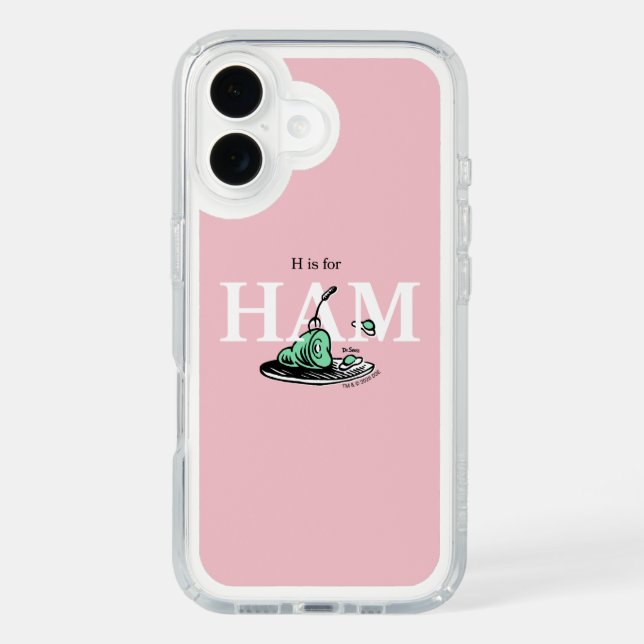 "H is for HAM" | Alphabet Design Speck iPhone Case (Front)