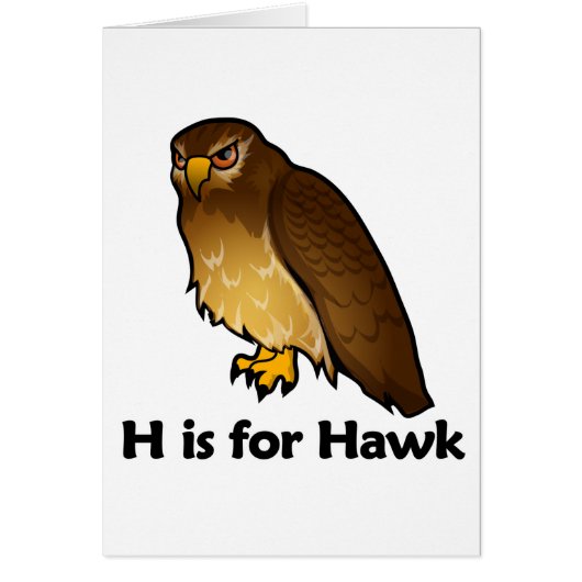 H is for Hawk Cards (Front)