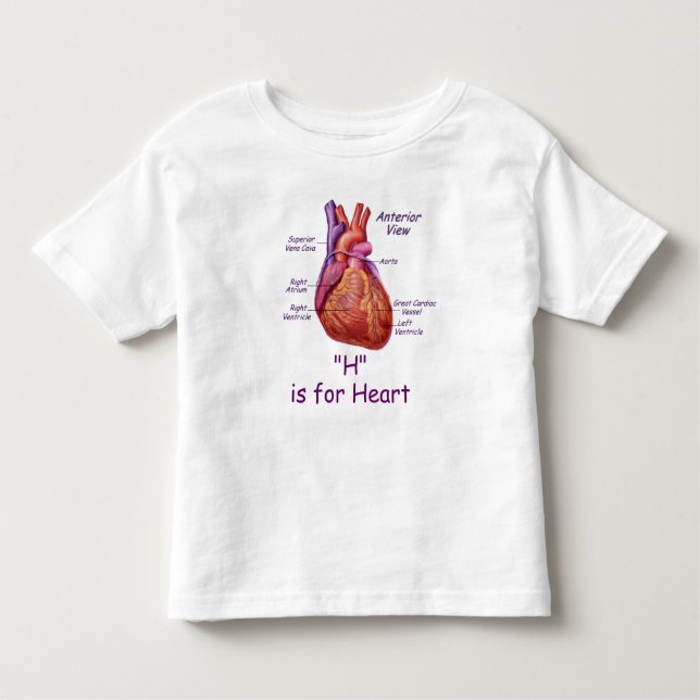 H is for Heart Alphabet Spelling Shirt (Front)