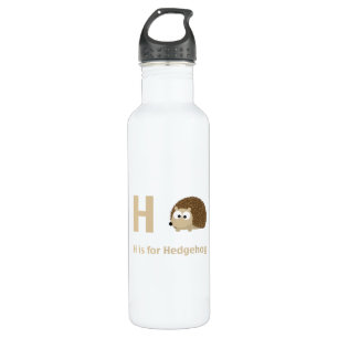 H is for Hedgehog Water Bottle