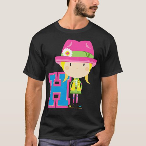 H is for Hippie Educational Illustration 10 T_Shirt