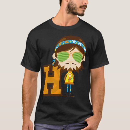 H is for Hippie Educational Illustration 2 T_Shirt