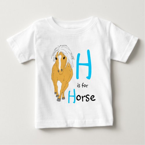 H is for Horse T shirt