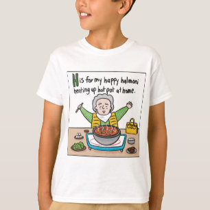 H is for Hot Pot Kids T-shirt