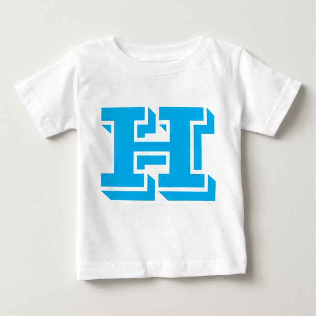 H Letter Design T-shirt  (Front)