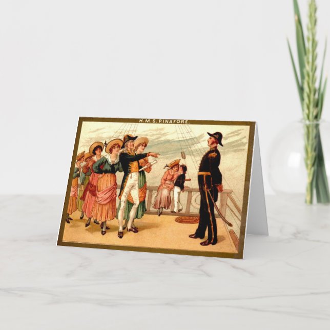 H.M.S. Pinafore Card (Front)