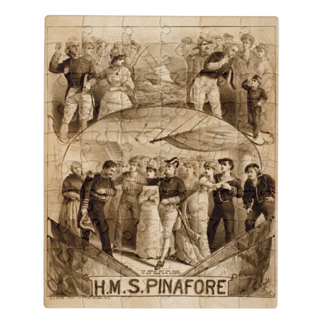 H.M.S. Pinafore, Gilbert & Sullivan, Jigsaw Puzzle (Puzzle Vertical)