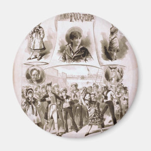 H.M.S. Pinafore Vintage Theater Magnet