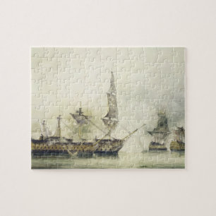 H.M.S. Victory at the Battle of Trafalgar, 1805, ( Jigsaw Puzzle