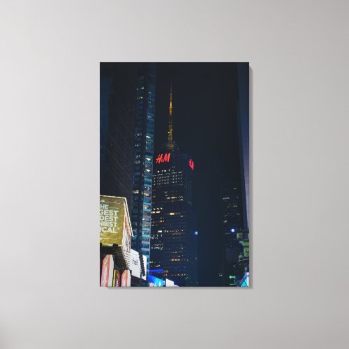 HM Tower at Night Canvas Print