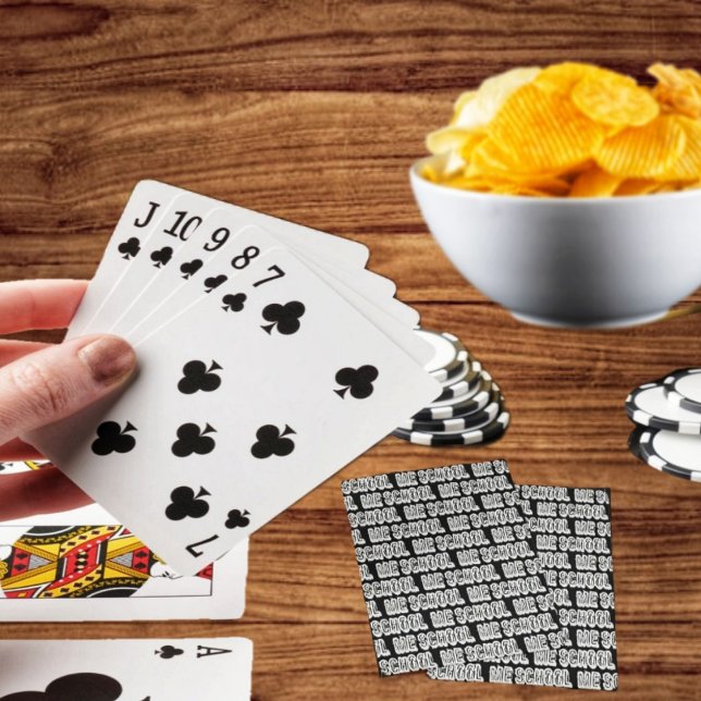 H. Metal Translucent-Wht Poker Cards (Play some poker, whenever you're on break from school, to get you back in study mode!)