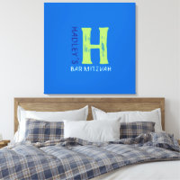 Bat Mitzvah Sign selling In Board, Bar Mitzvah Sign In Board, Sign in Pillow, Monogram Initials