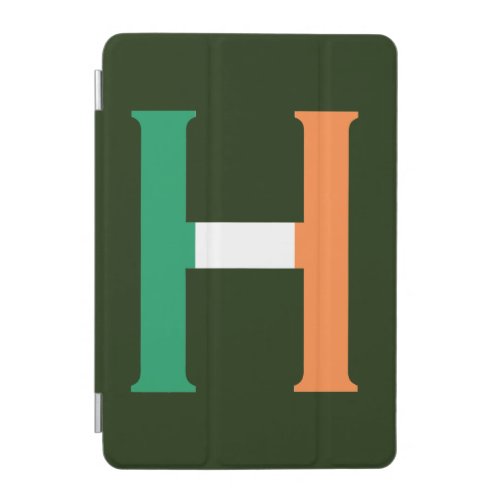 H Monogram overlaid on Irish Flag ipacn iPad Mini Cover