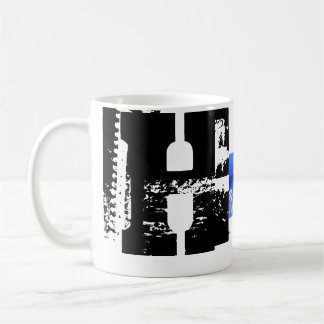 H Monogram Typography Cool Grunge Mug
