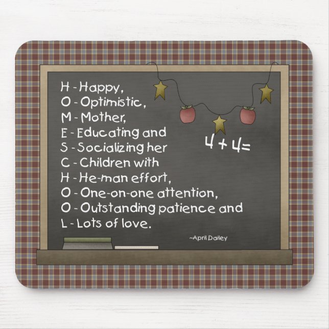H.O.M.E.S.C.H.O.O.L. - Mousepad (Front)