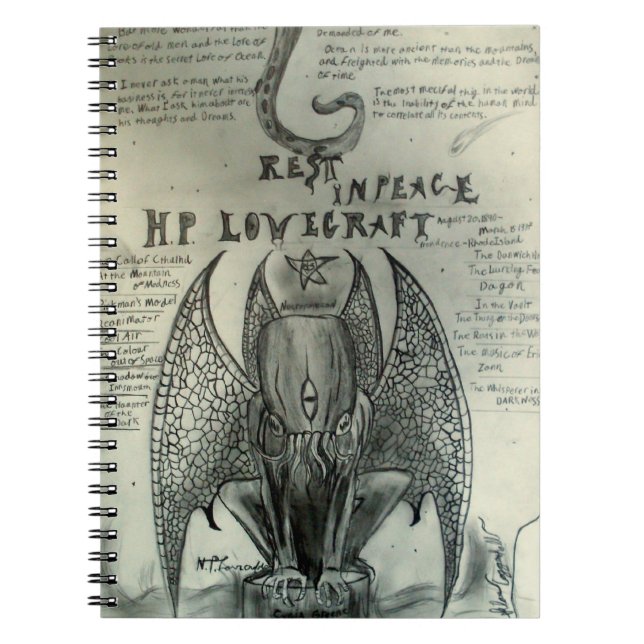H.P. Lovecraft Notebook (Front)