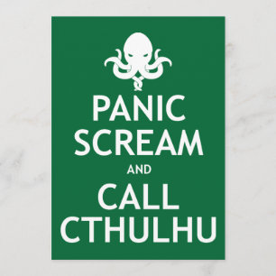 H.P. Lovecraft Party Invitations - Call Cthulhu