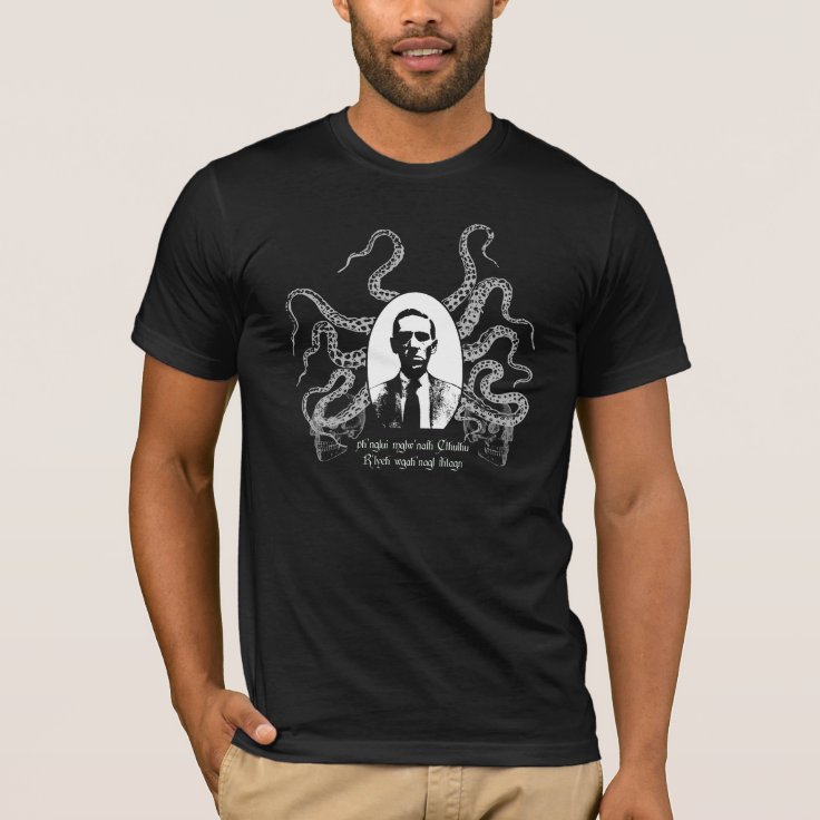 H.P. Lovecraft, Tentacles and R'lyeh T-Shirt | Zazzle