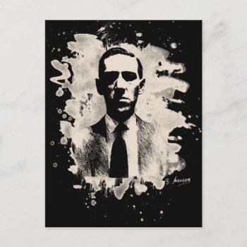 H. P. Lovecraft Tribute Postcard by andersARTshop at Zazzle