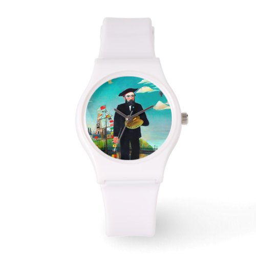 H Rousseau Self Portrait from Lile Saint Louis Watch