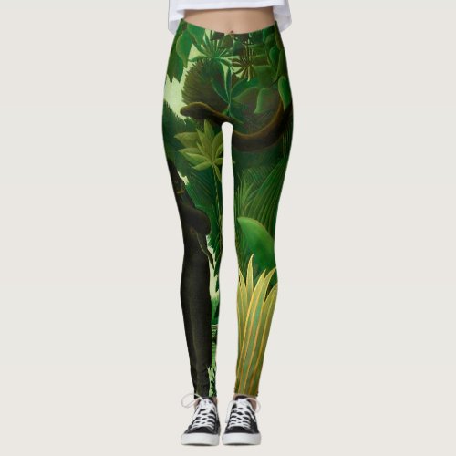 H Rousseau The Snake Charmer Leggings