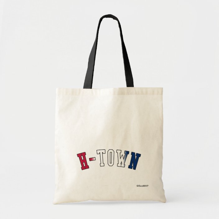 H-Town in Texas State Flag Colors Bag