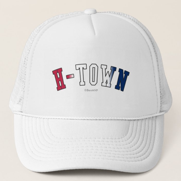 H-Town in Texas State Flag Colors Hat
