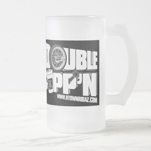 H TOWN RIDAZ - Double Cupp'n Black - Beer Mug (Right)