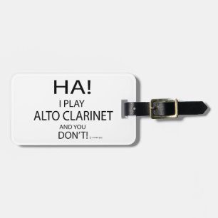 Ha Alto Clarinet Luggage Tag