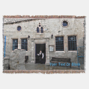 Ha-Ari Ashkenazi Shul - Tzfat Throw Blanket