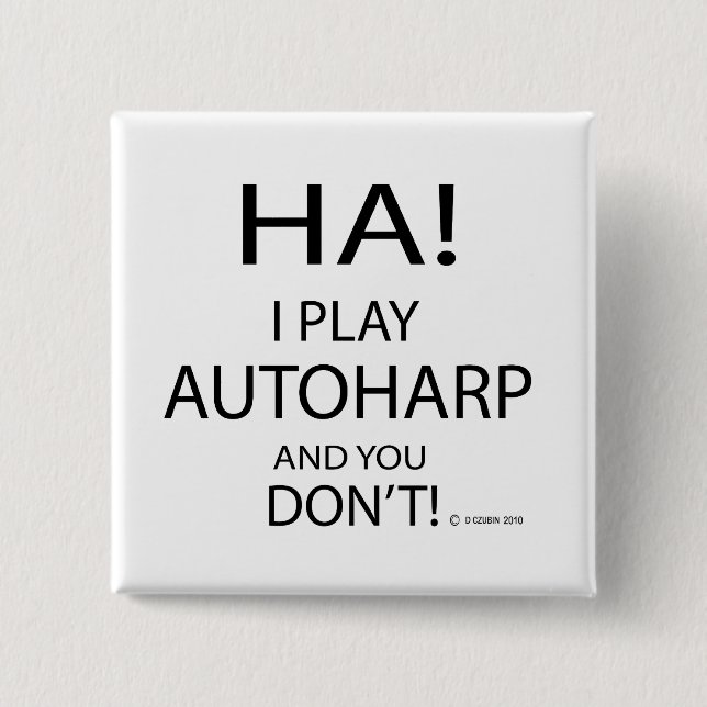 Ha Autoharp Button (Front)