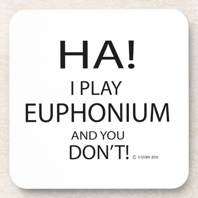 Ha Euphonium Beverage Coaster (Front)