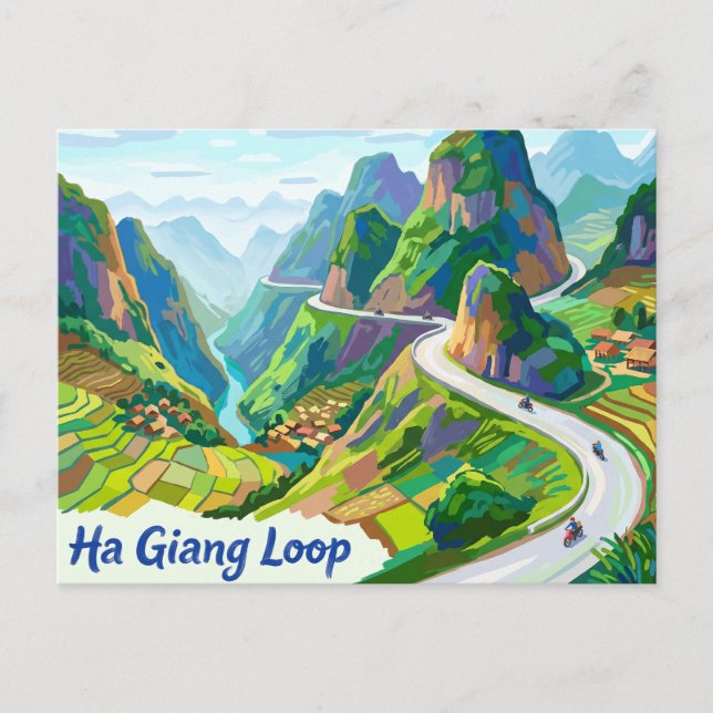 Ha Giang Loop Vietnam Postcard (Front)