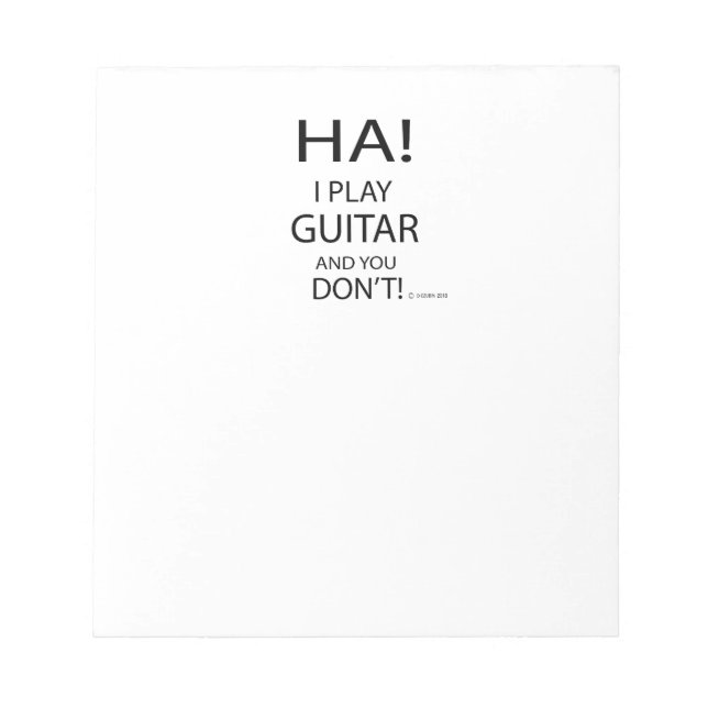 Ha Guitar Notepad (Front)