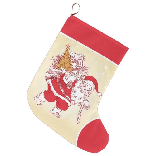 Ha Ha Merry Christmas Large Christmas Stocking