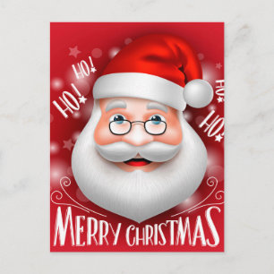 Ha Ha Merry Christmas Postcard