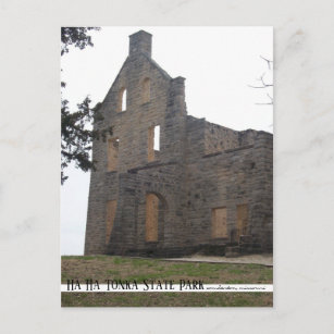 Ha Ha Tonka Castle Ruins Missouri Travel Postcard