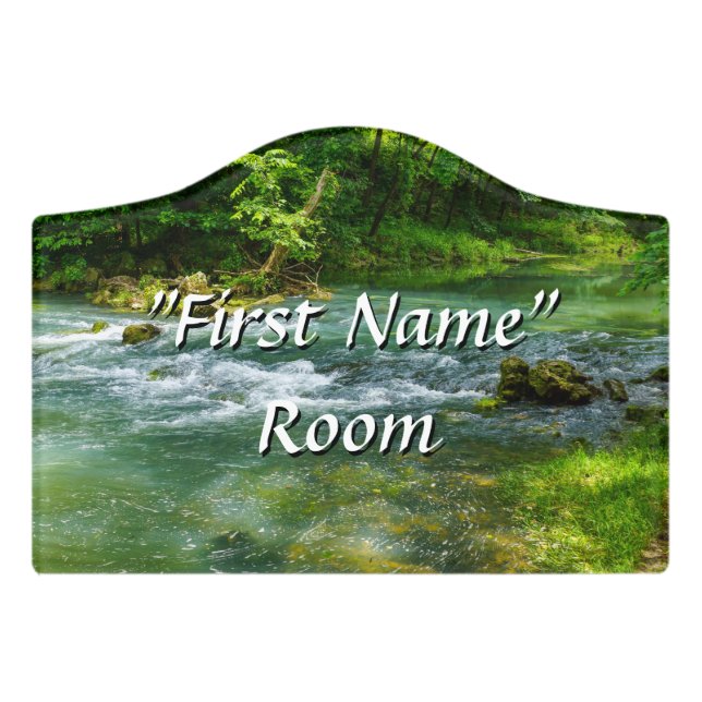 Ha Ha Tonka Rapids Door Sign (Small Crest Front)