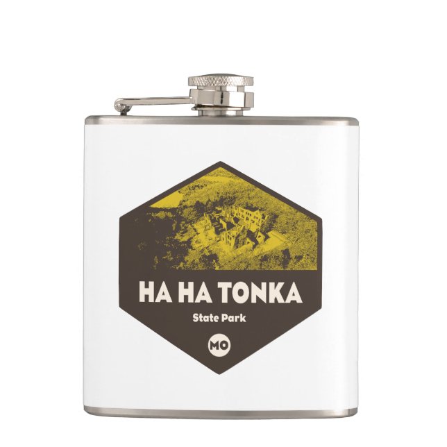 Ha Ha Tonka State Park Missouri Flask (Front)